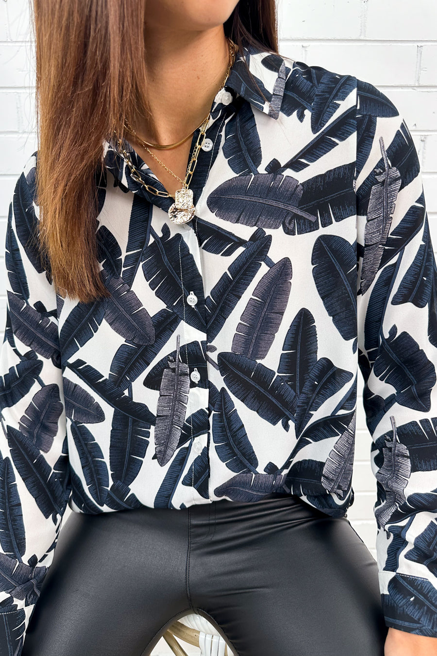 White Navy Leaf