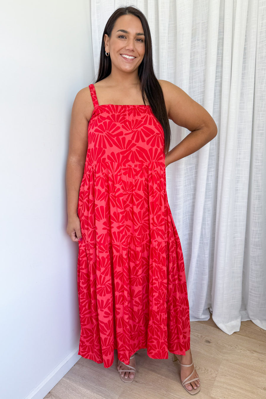 Pink Red Print