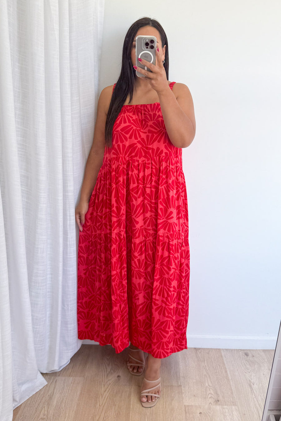 Pink Red Print
