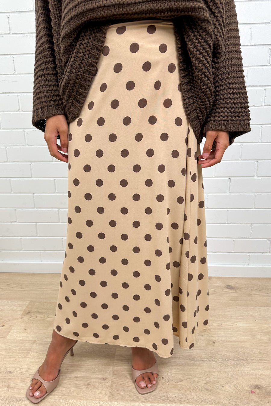 Beige Polka Dot