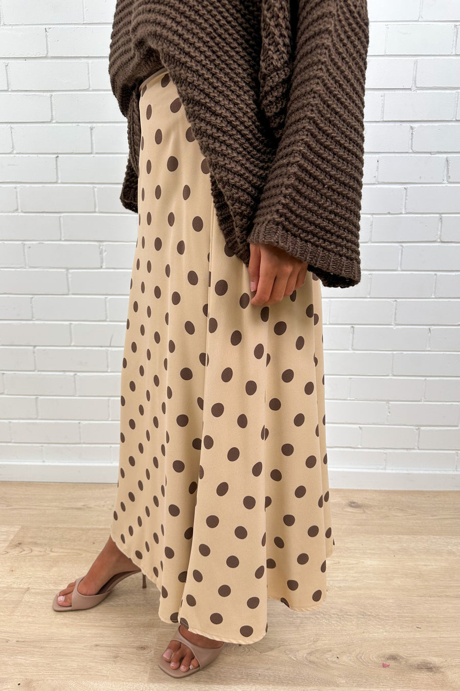 Beige Polka Dot