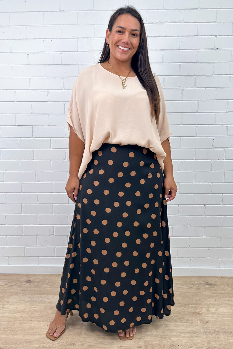 Tan Polka Dot