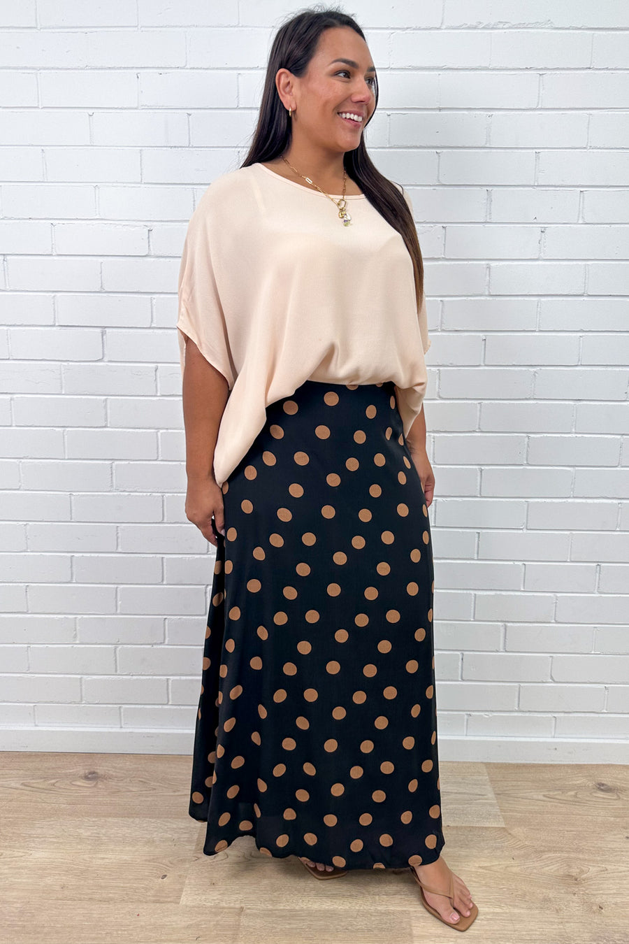 Tan Polka Dot