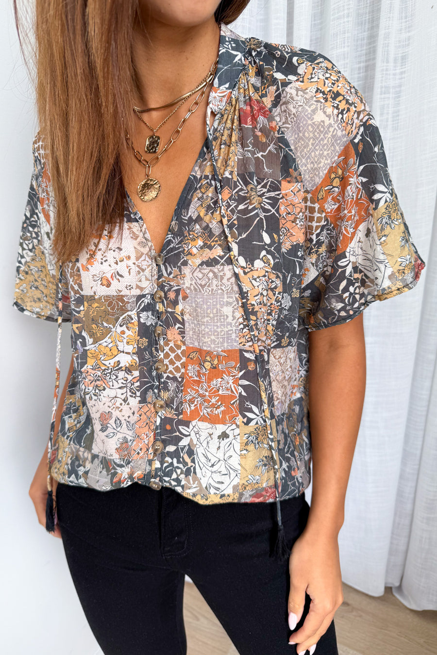 Black Multi Patchwork