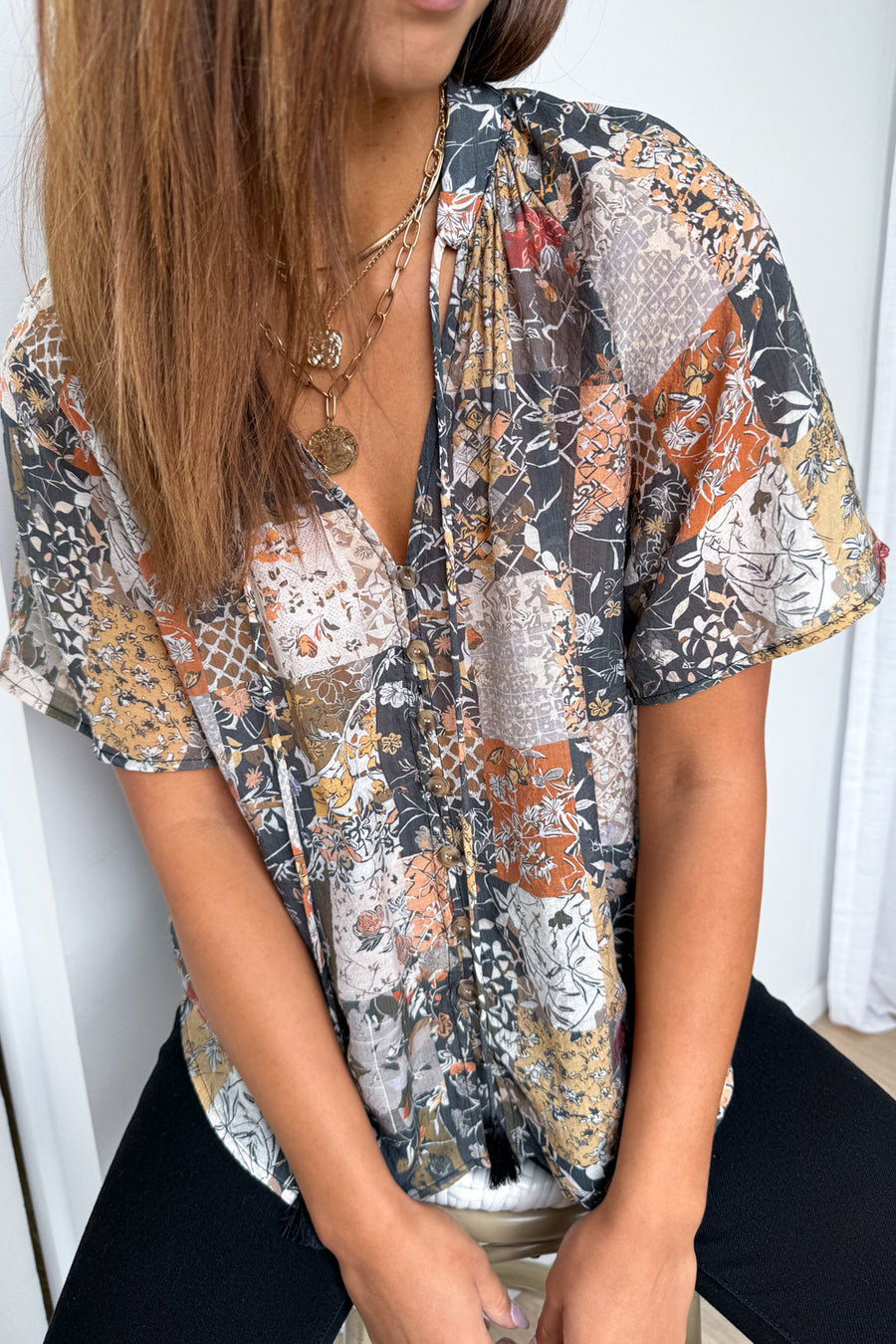 Black Multi Patchwork