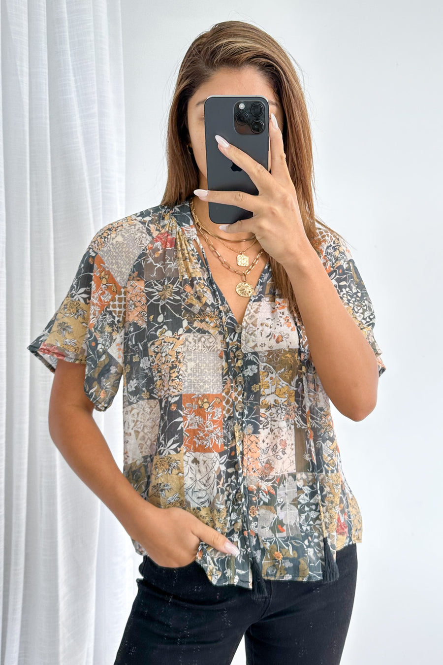 Black Multi Patchwork