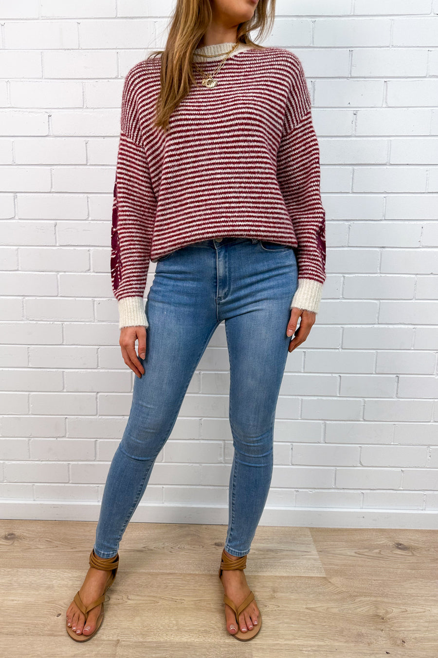 Berry Cream Stripe