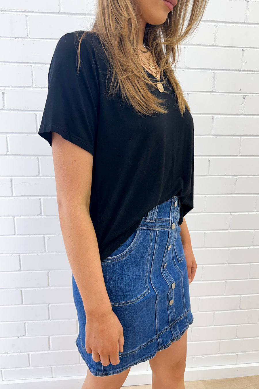 Asha Denim Skirt - Denim