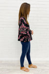 Black Pink Floral