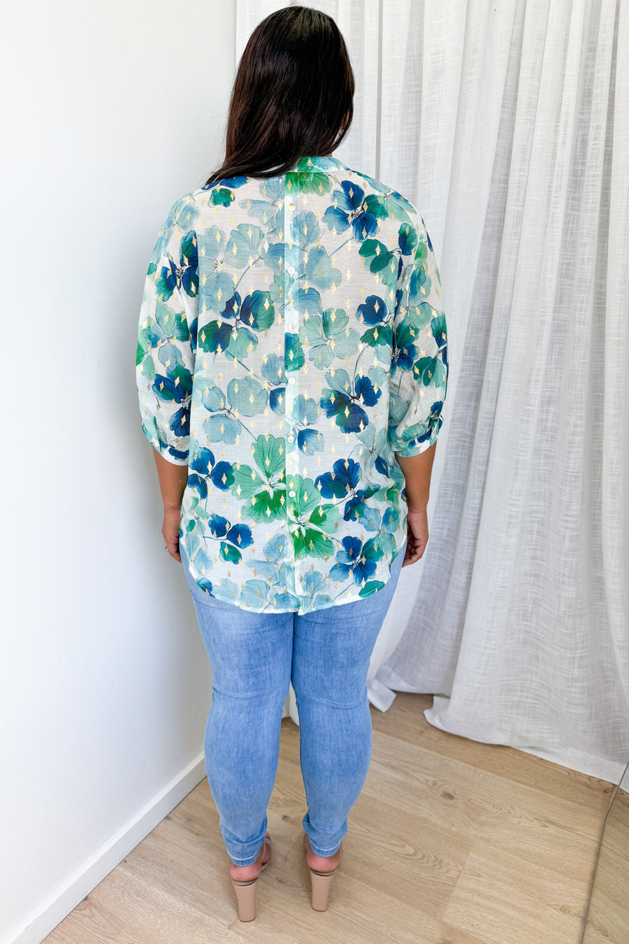 Green Blue Floral