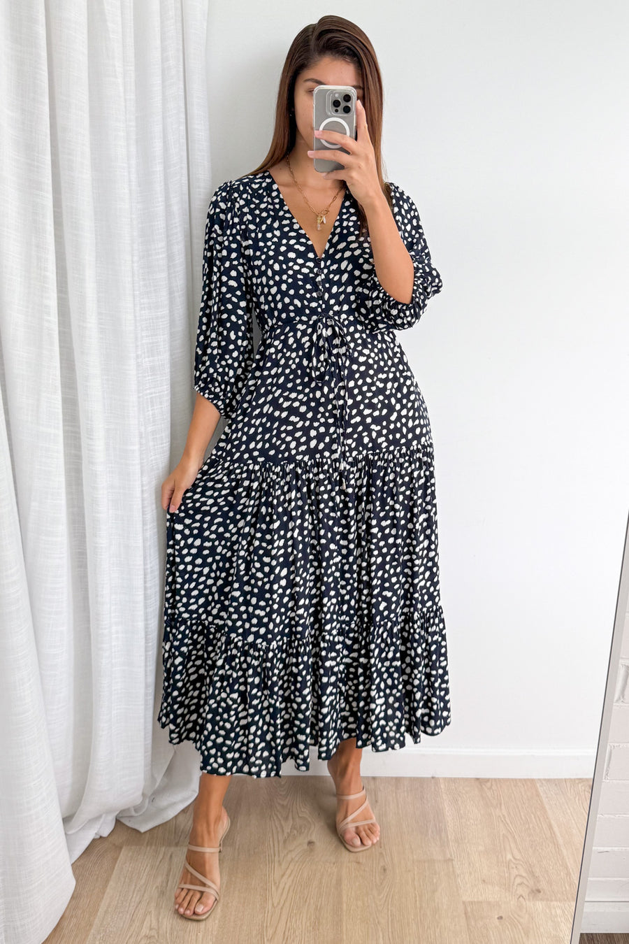 Navy White Spot
