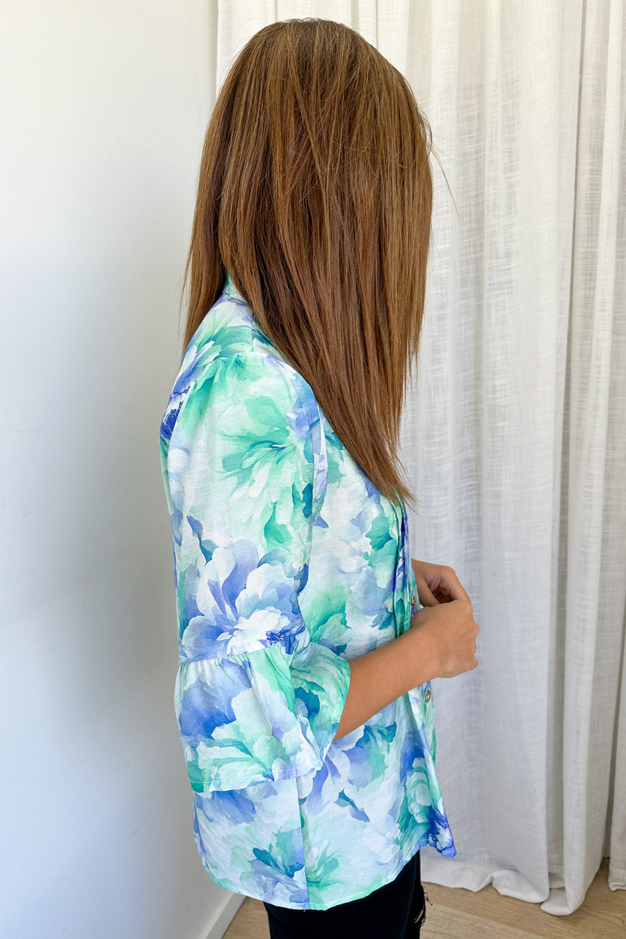 Blue Turquoise Floral