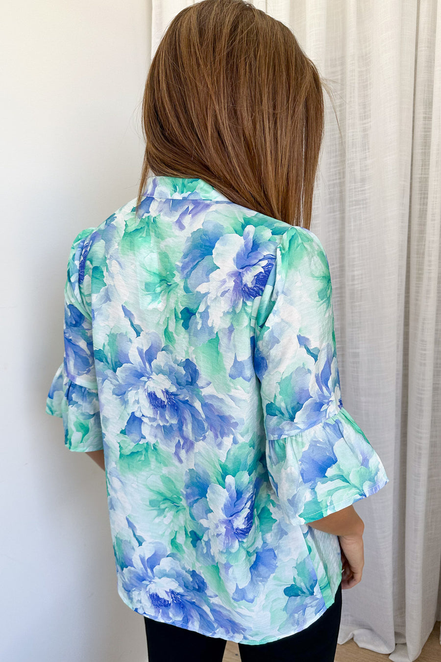 Blue Turquoise Floral