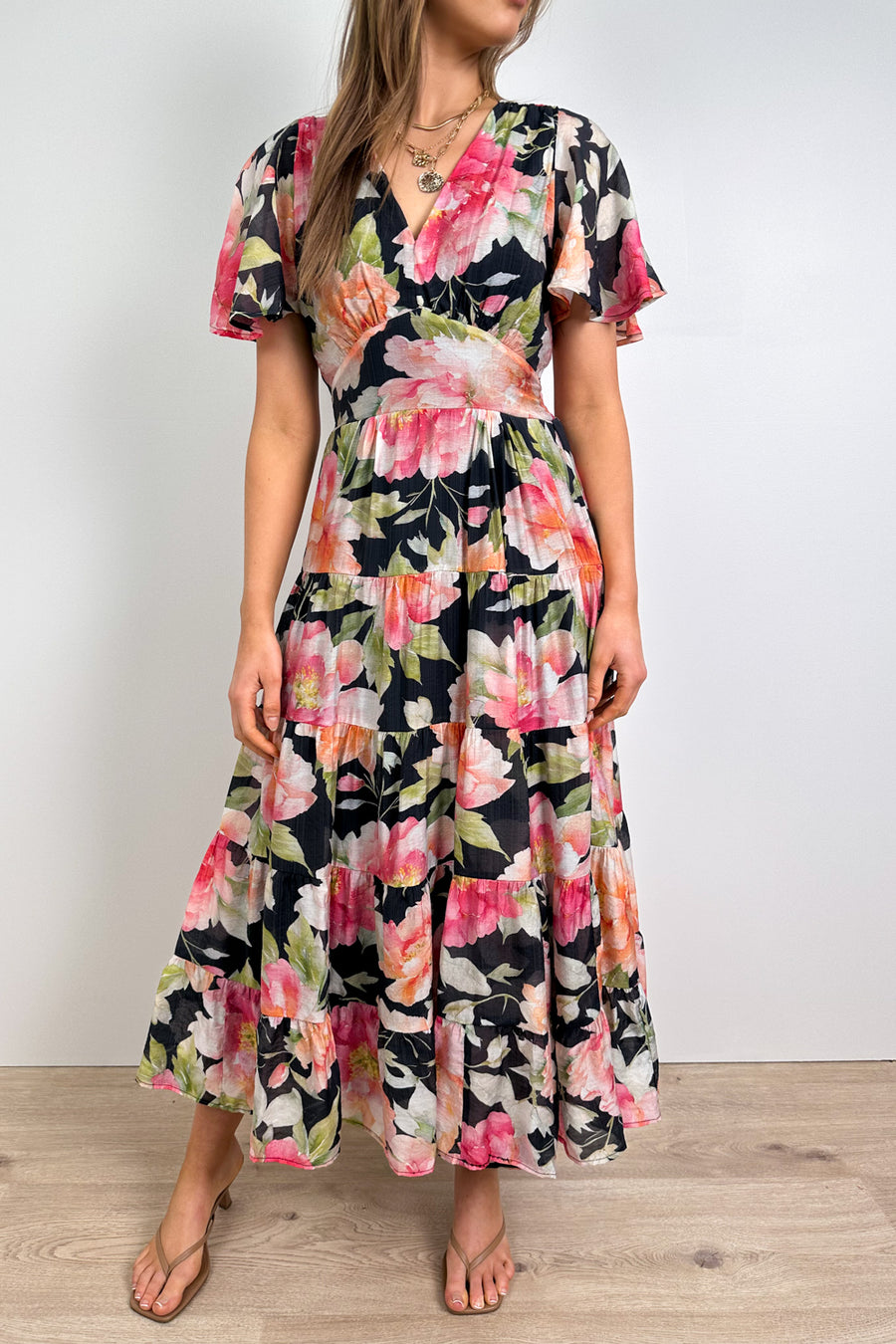 Black Pink Floral