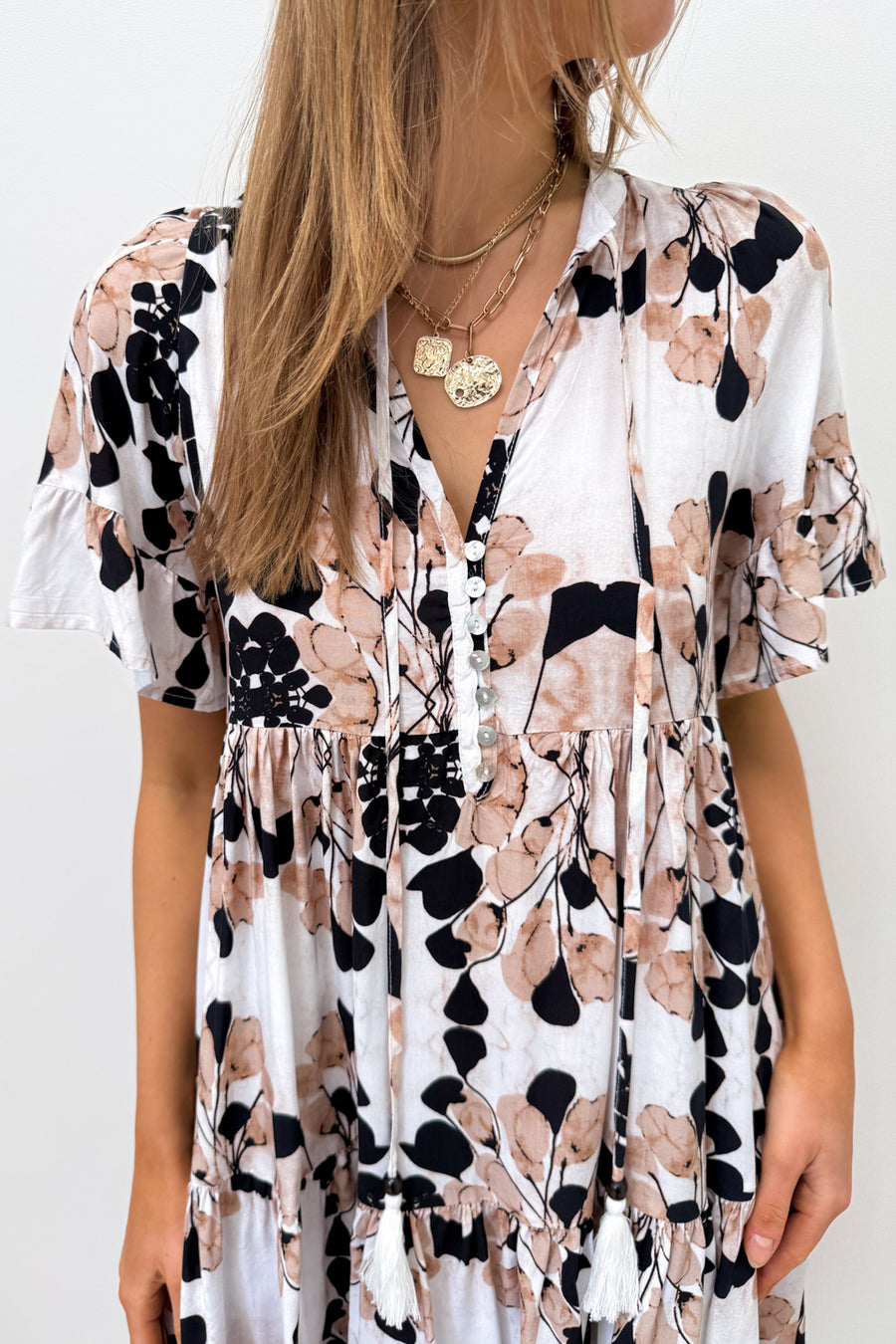 Black Taupe Floral