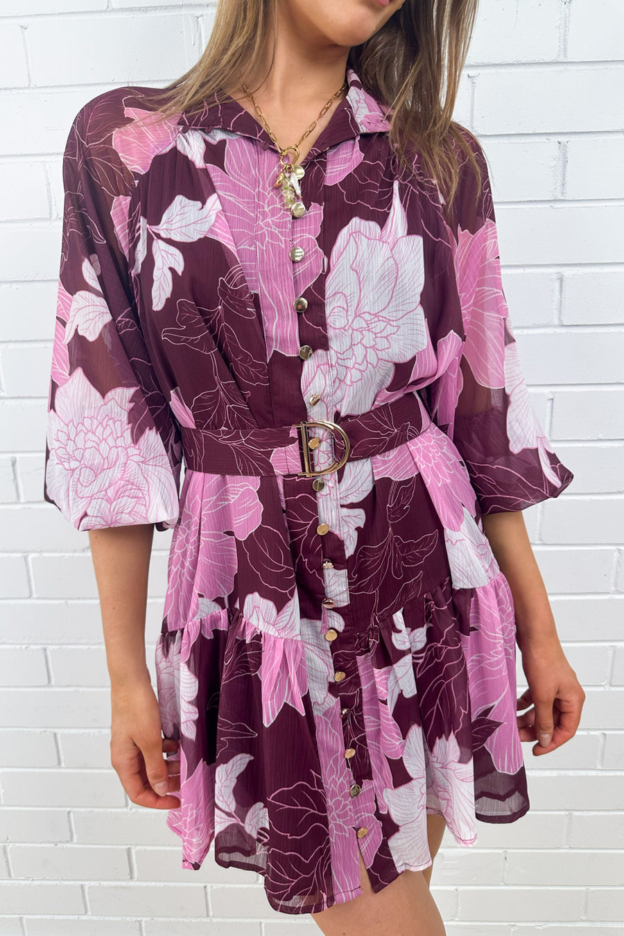 Cranberry Sketch Floral