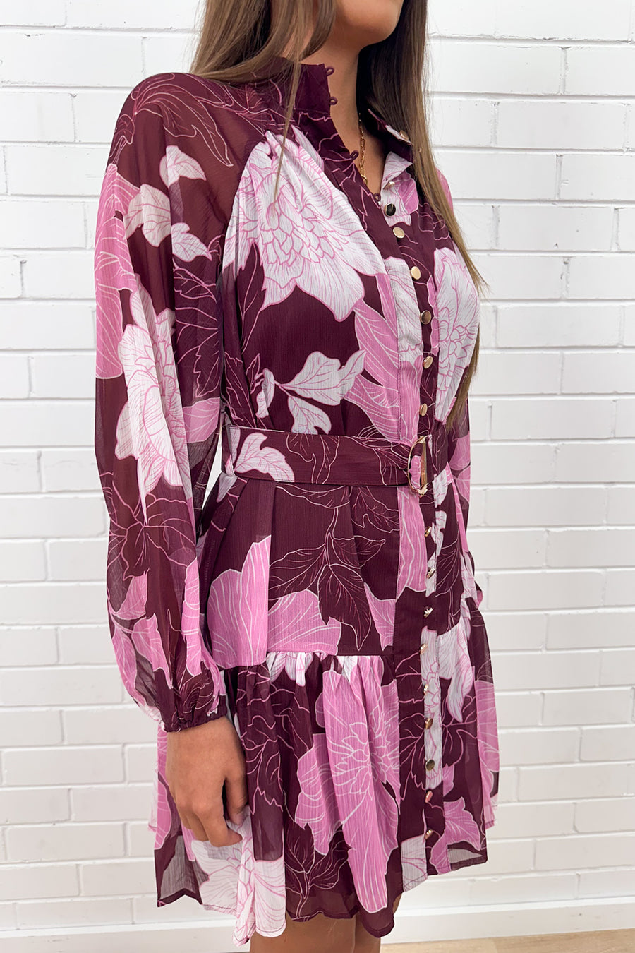 Cranberry Sketch Floral