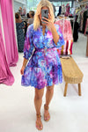 Purple Blue Floral