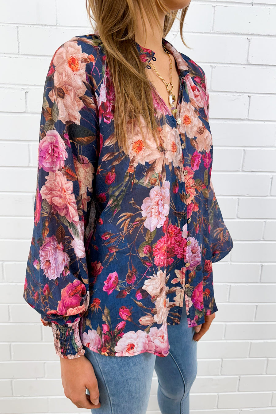 Navy Floral