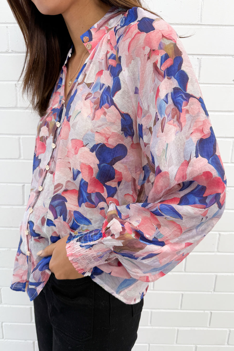 Pink Blue Watercolour