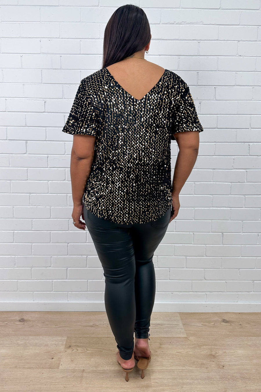 Black Gold Sequin