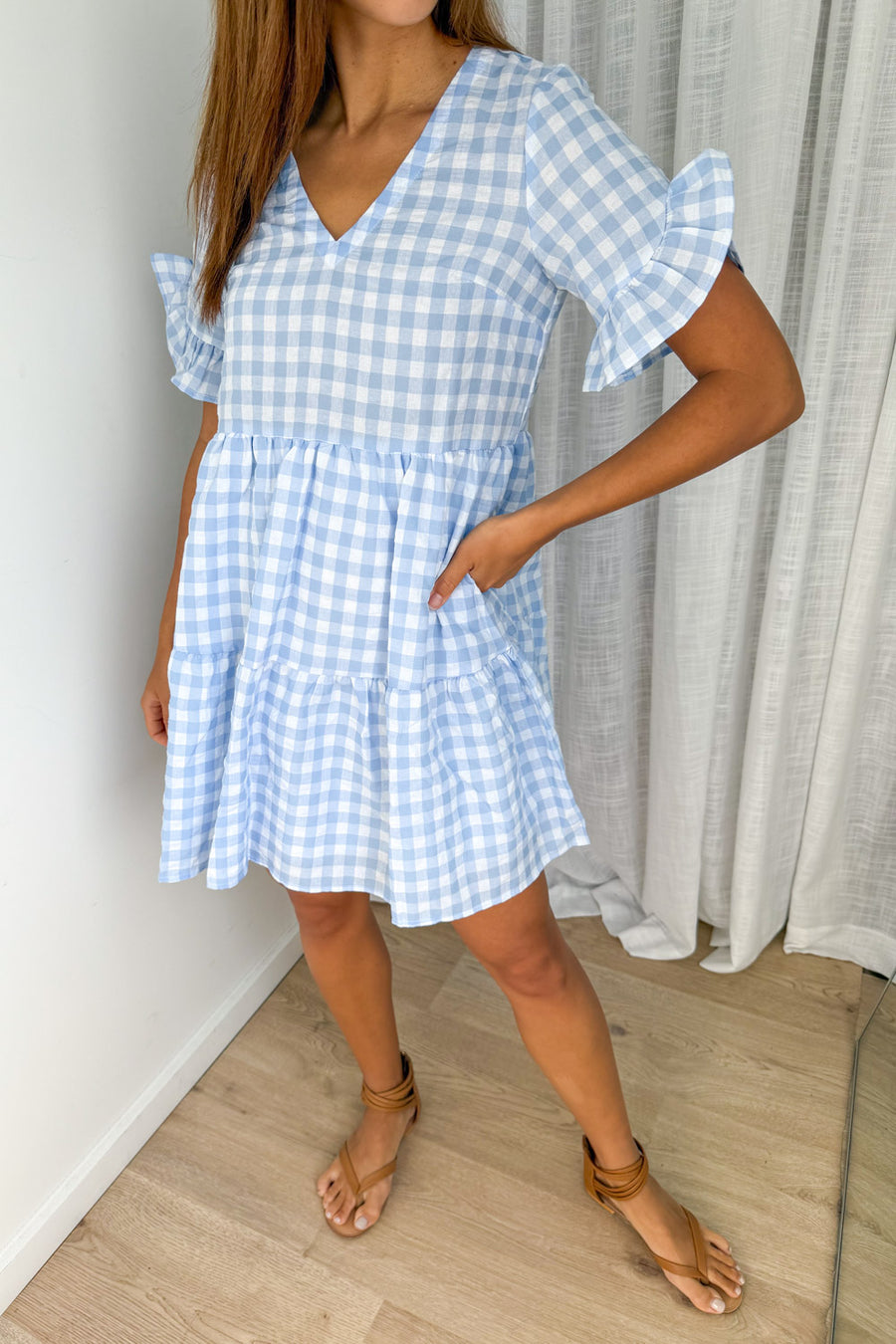Pale Blue Gingham
