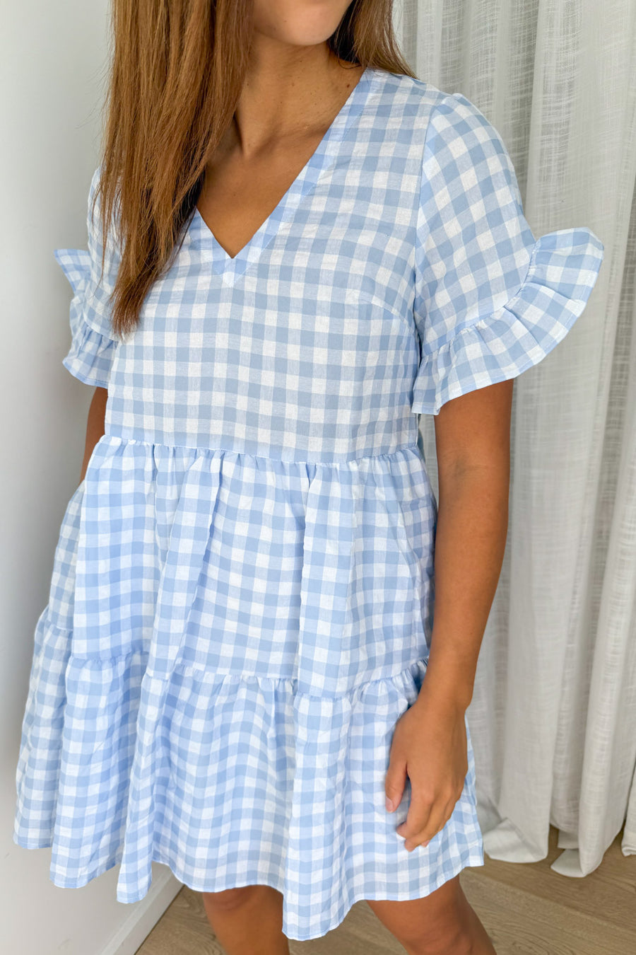 Pale Blue Gingham