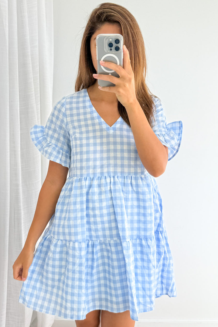 Pale Blue Gingham