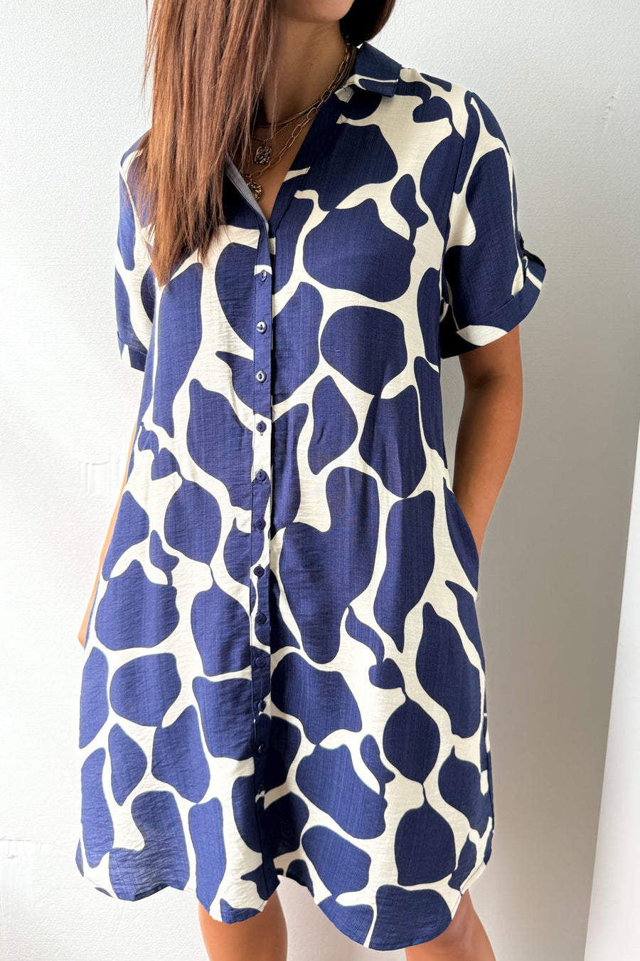 Navy Print