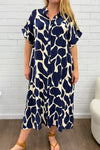 Navy Print