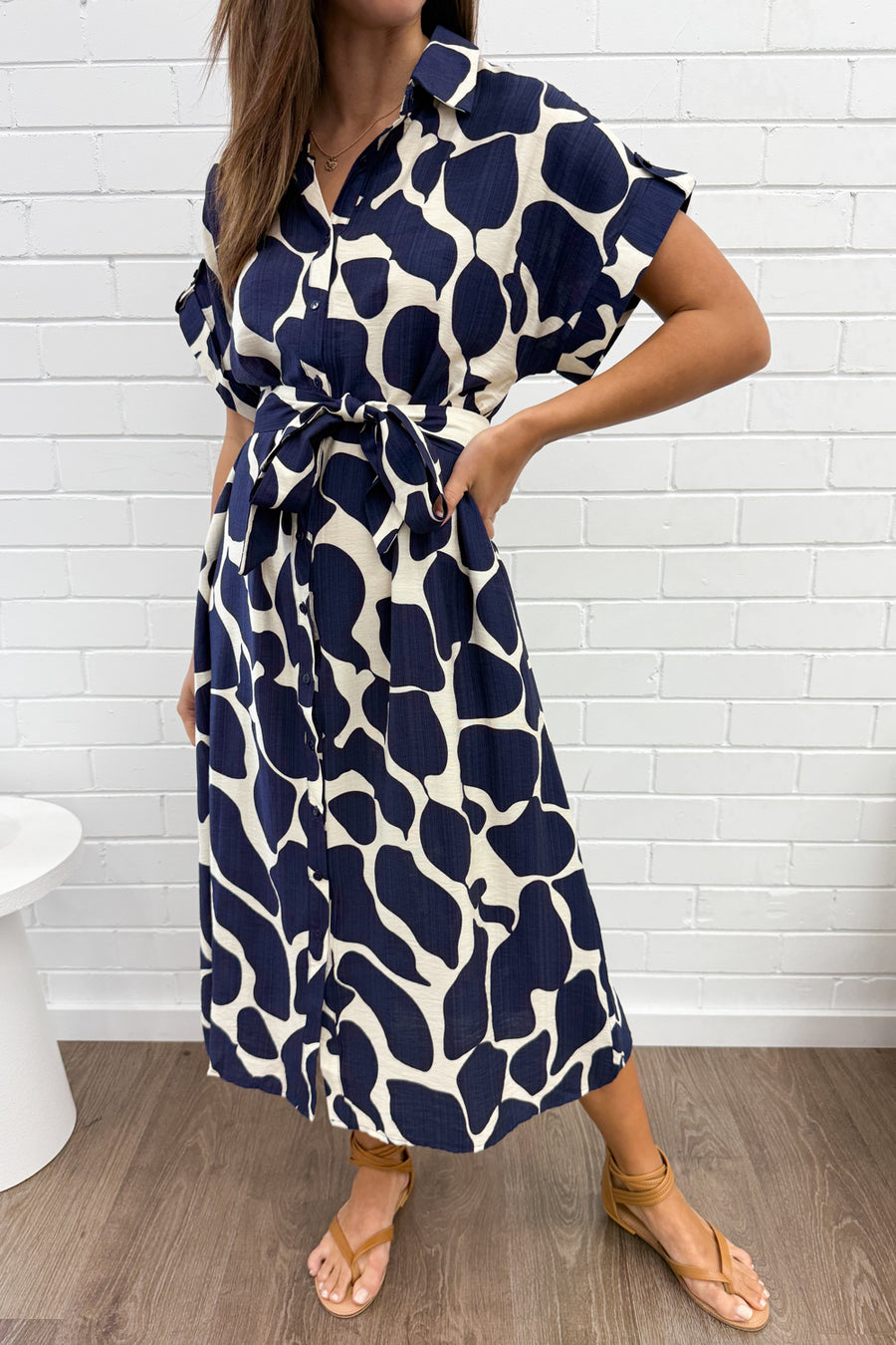 Navy Print
