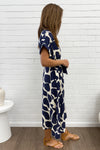 Navy Print