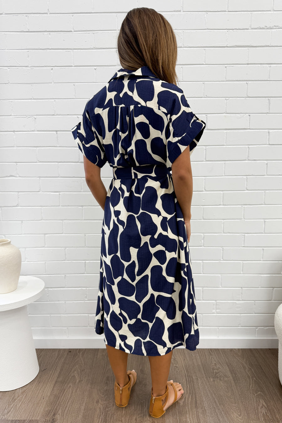 Navy Print