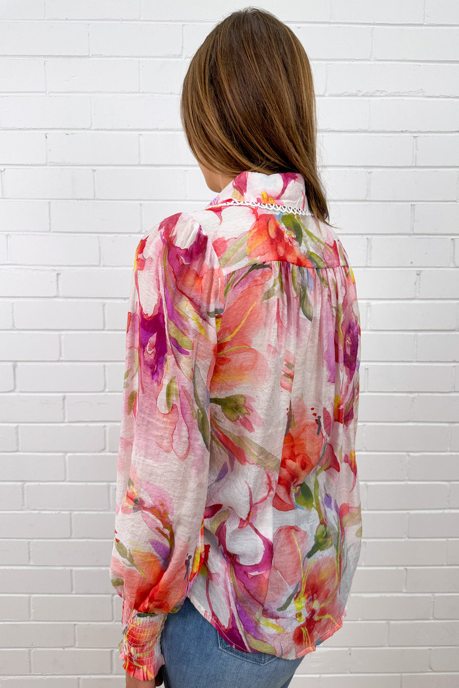 Peach Purple Floral