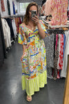 Blue Yellow Print