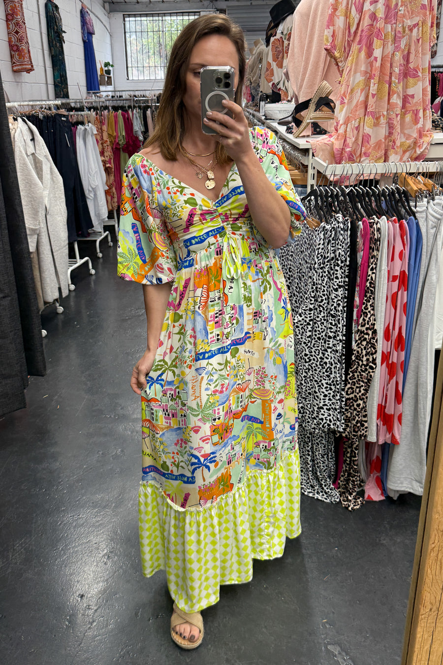Blue Yellow Print