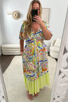 Blue Yellow Print