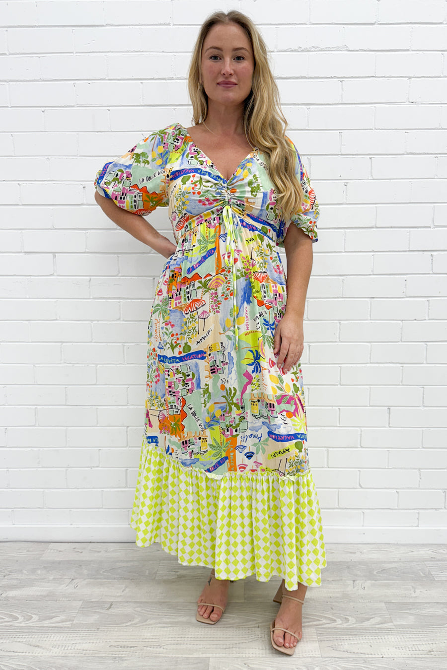 Blue Yellow Print