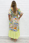 Blue Yellow Print