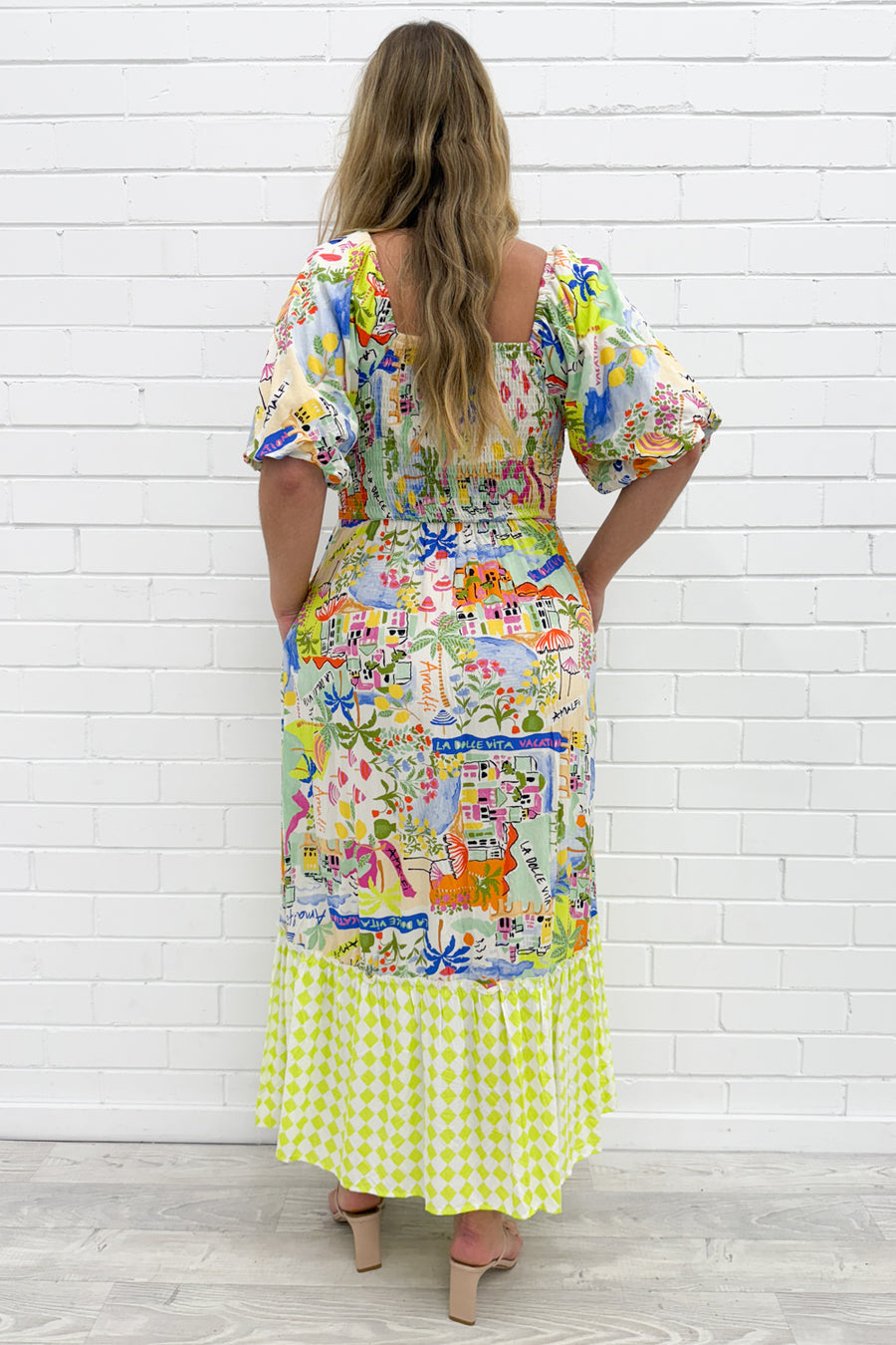 Blue Yellow Print