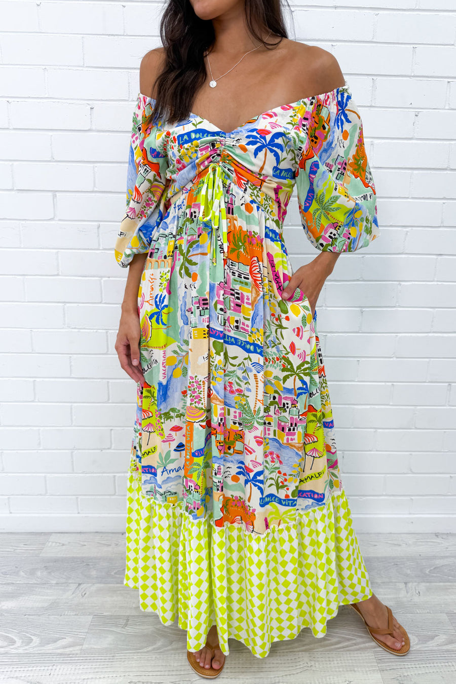 Blue Yellow Print