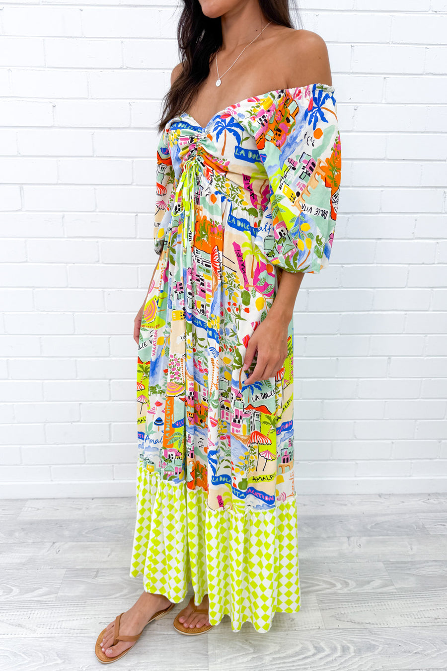 Blue Yellow Print