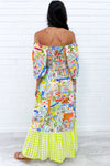 Blue Yellow Print