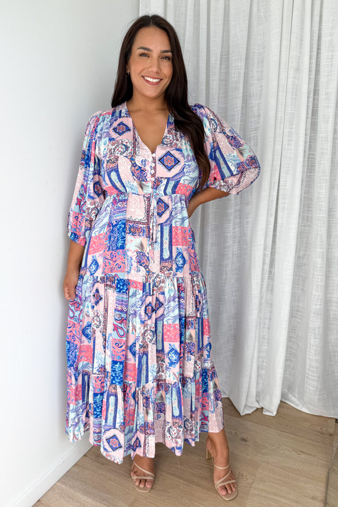 Blue Pink Patchwork