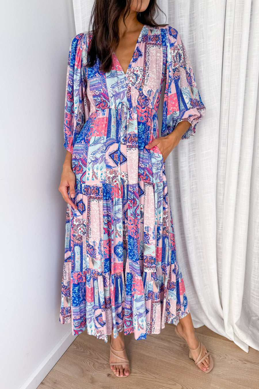 Blue Pink Patchwork