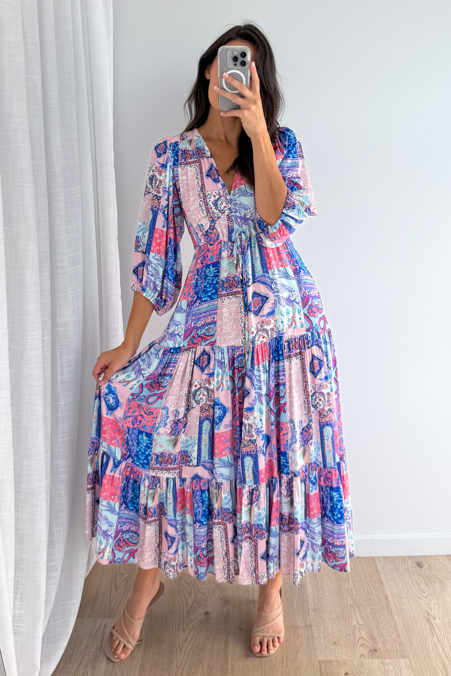 Blue Pink Patchwork