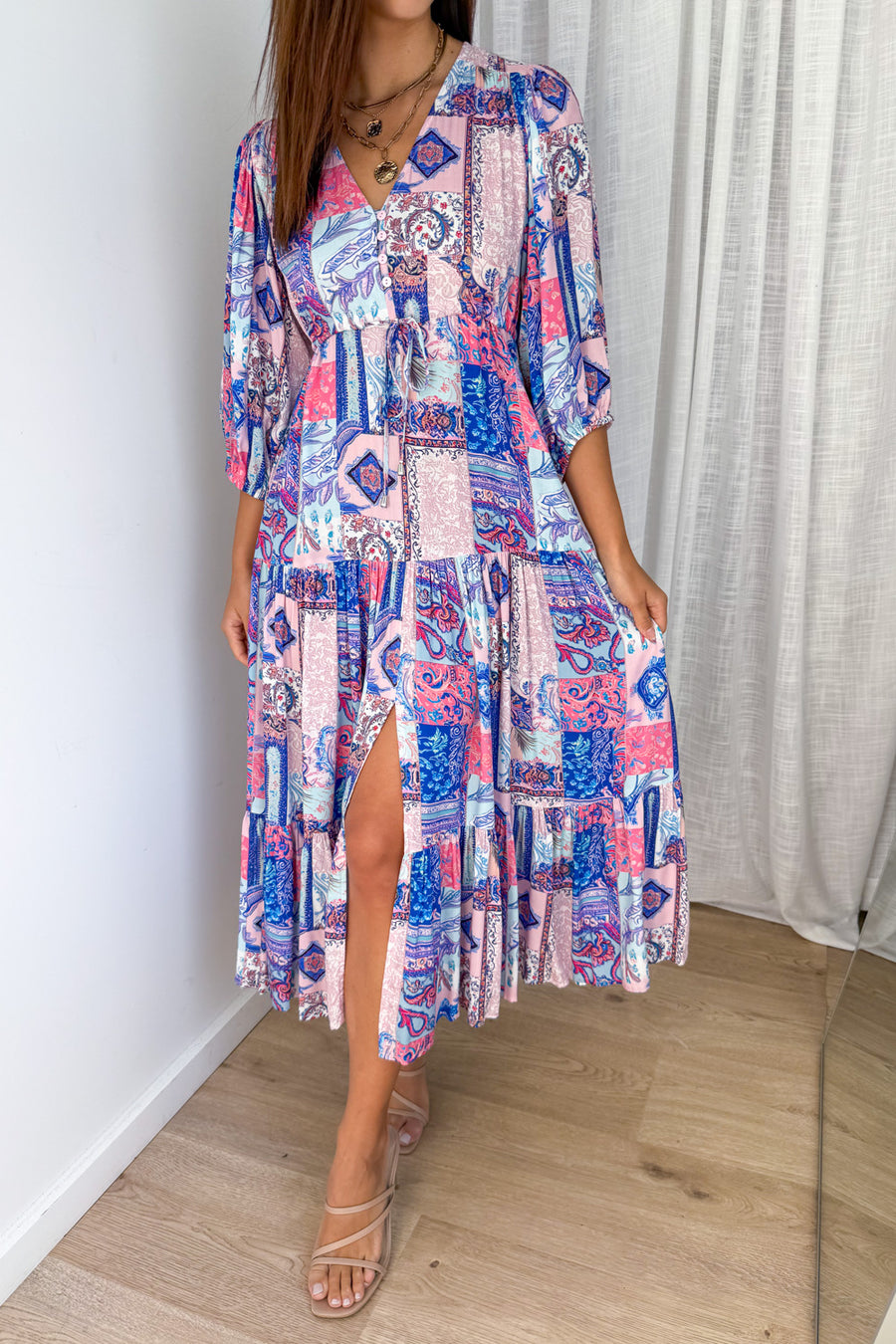 Blue Pink Patchwork