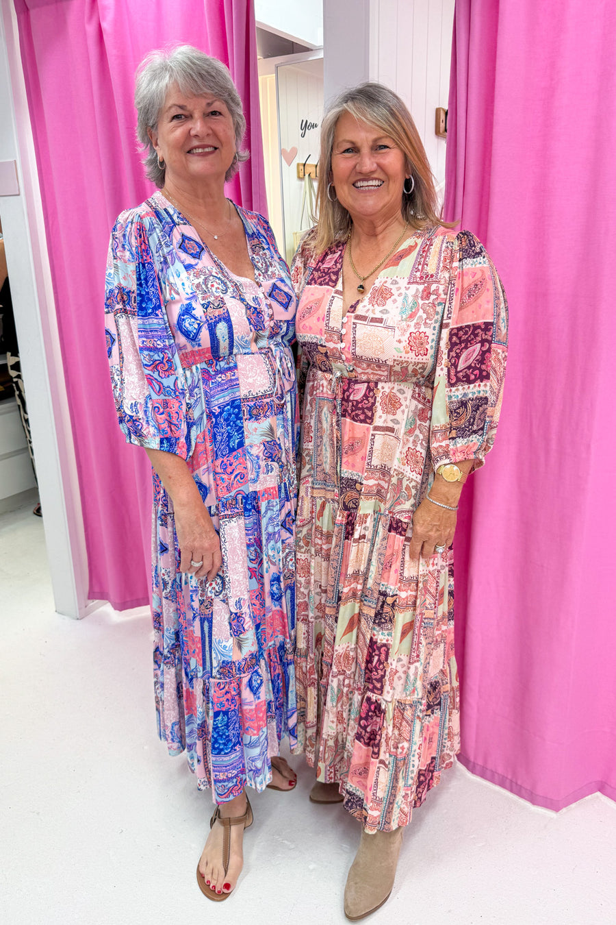 Blue Pink Patchwork