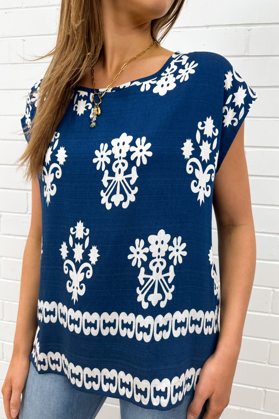 Blue White