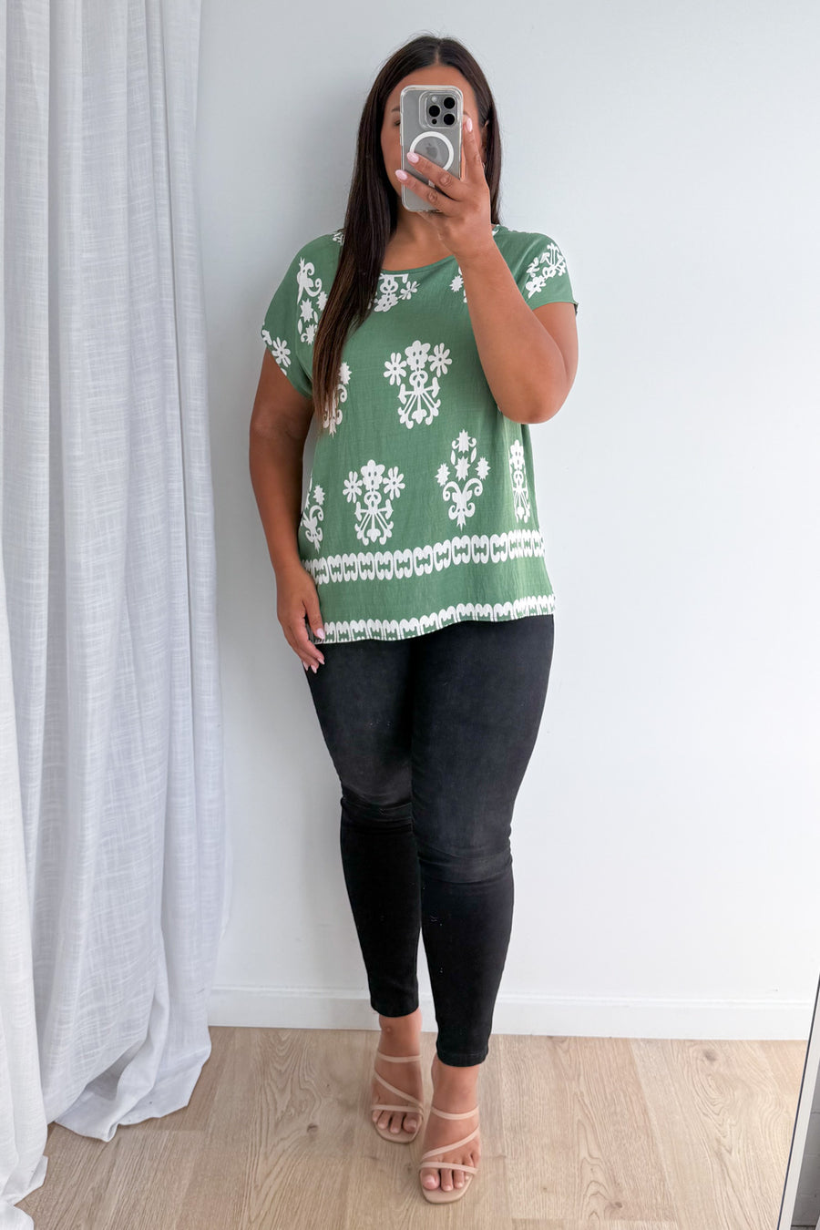 Green White
